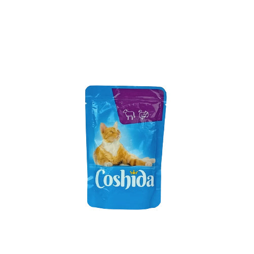 Coshida wet cat food with (Veal & Turkey) in gravy 100 g