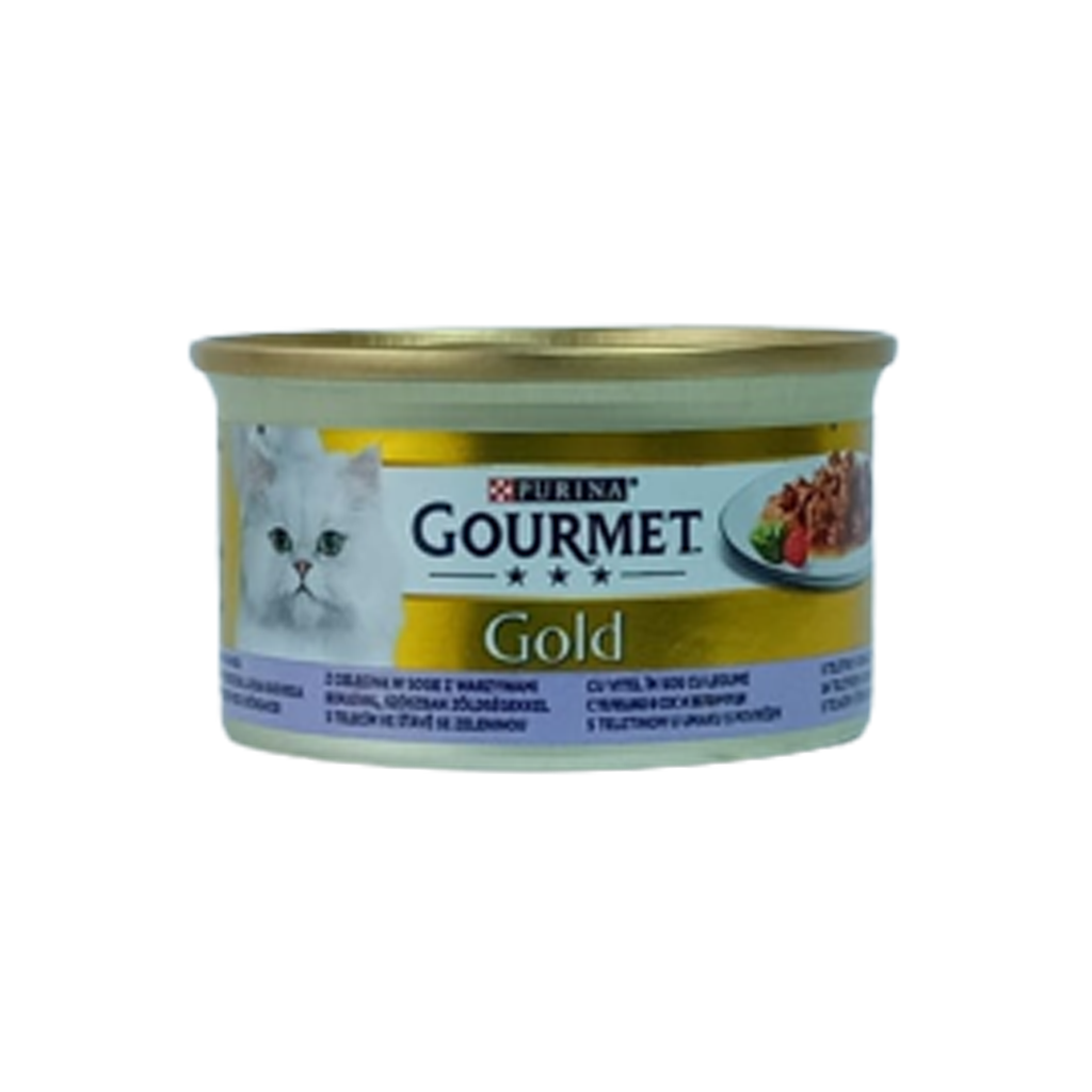 Purina Gourmet Gold with Veal in Gravy with Vegetables 85 g