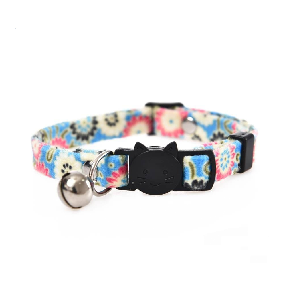 Naomi Cat Black Buckle Collar with Bell