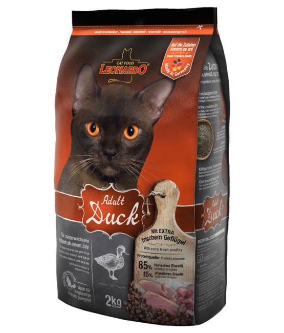 Leonardo Adult Duck Cat Dry Food 2 Kg