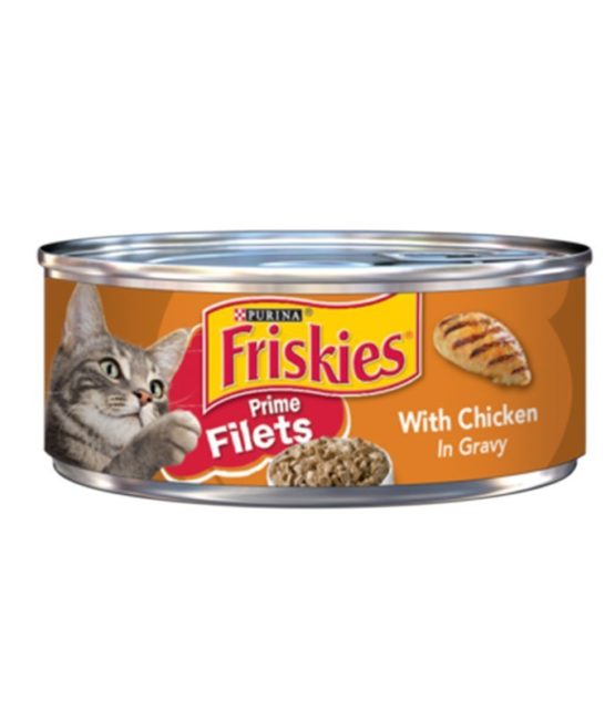 Friskies cheken Dinner in gravy Filets 156 GM