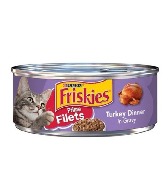 Friskies tukey Dinner in gravy Filets 156 GM