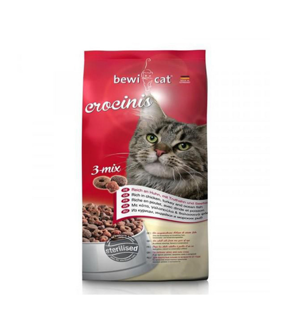 Bewicat Crocinis 3-Mix 1 kg Sterilised - Urinary Care